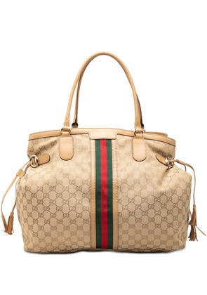 Gucci Pre-Owned 2000-2015 GG Canvas Web Tassel tote bag - Neutrals