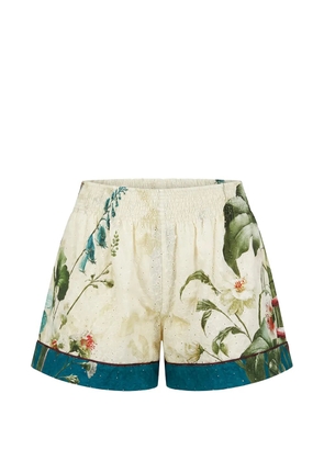 F.R.S For Restless Sleepers floral-print broderie-anglaise shorts - Neutrals