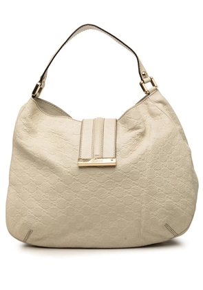 Gucci Pre-Owned 2000-2015 Large Guccissima New Ladies hobo bag - White