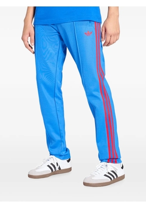 adidas logo-embroidered side-stripe track pants - Blue