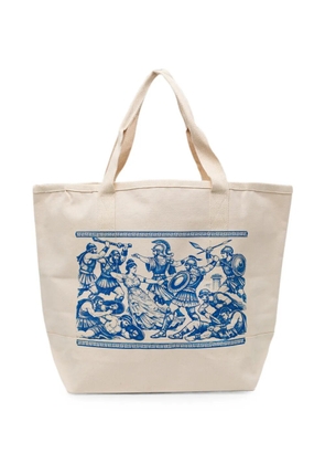 Melt graphic-print tote bag - Neutrals