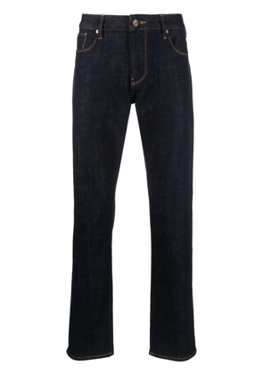 Emporio Armani dark-wash straight-leg jeans - Blue