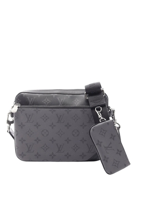 Louis Vuitton Pre-Owned 2021-2026 Monogram Eclipse Trio Messenger crossbody bag - Black