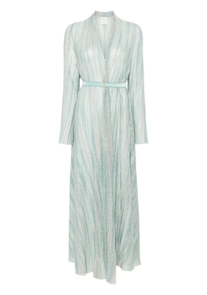Forte Forte lurex midi dress - Blue