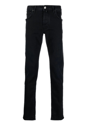 Jacob Cohën scarf-detail skinny jeans - Black
