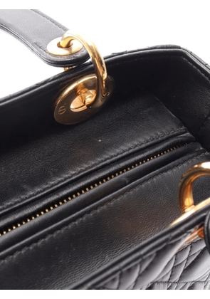 Christian Dior Pre-Owned 2010s medium Lady Dior tote bag - Black