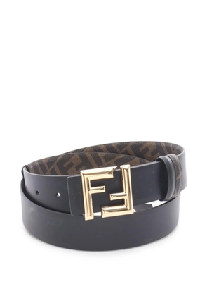 Fendi Pre-Owned 20s FF reversible belt - Black