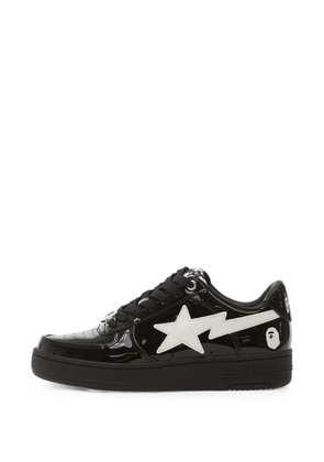 A BATHING APE® Bape Sta patent-leather sneakers - Black