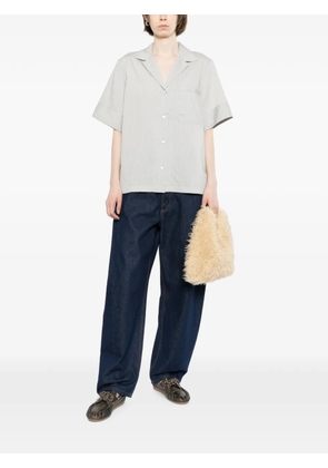 Maison Kitsuné striped resort shirt - Grey