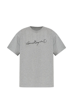 MM6 Maison Margiela logo-print T-shirt - Grey