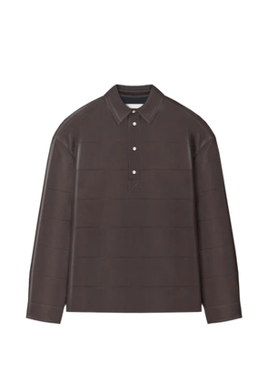 Nanushka Mateo long-sleeves polo shirt - Brown