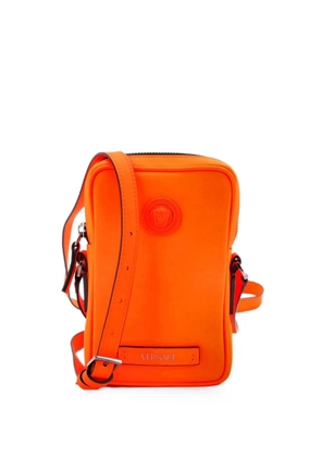 Versace Pre-Owned Medusa Biggie Pouch Leather Micro crossbody bag - Orange