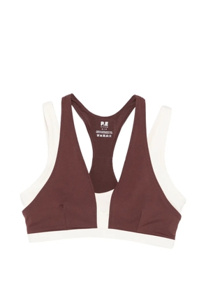 P.E Nation Unity layered sports bra - Brown