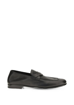 TOM FORD Gigi crossover-strap leather loafers - Black