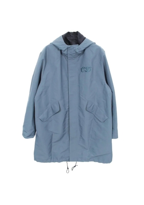 Christian Dior Pre-Owned x Kenny Scharf 2010s logo-embroidered coat - Blue