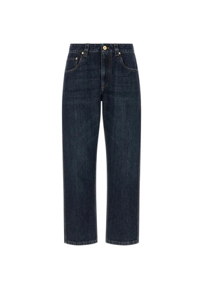 Brunello Cucinelli Shiny Bartack straight-leg jeans - Blue