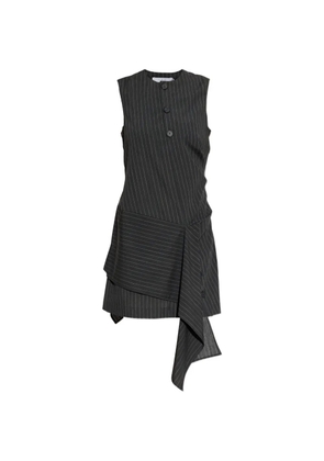IRO Klea pinstripe layered mini dress - Grey