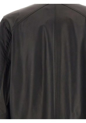 VOLFAGLI Massenzio leather-panelled quilted jacket - Black