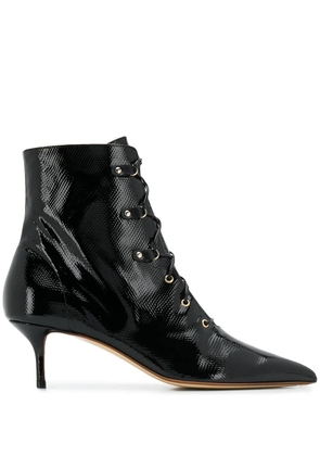 Francesco Russo lace-up ankle boots - Black