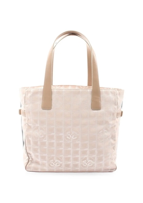 CHANEL Pre-Owned 2004-2005 GM New Travel Line CC logo tote bag - Neutrals