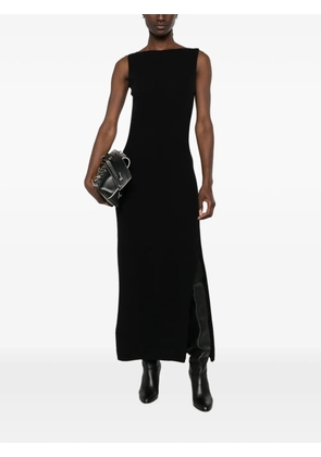 SERGIO MORETTI FIRENZE sleeveless side-slit midi dress - Black