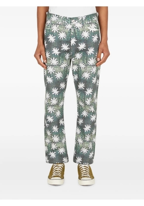 DRx x STEFAN MEIER x LN-CC flower graphic-print jeans - Green