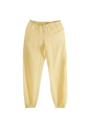 Paloma Wool Weza sheer silk-blend trousers - Yellow