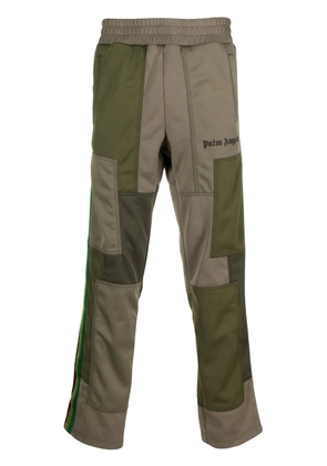Palm Angels patchwork track pants - Green