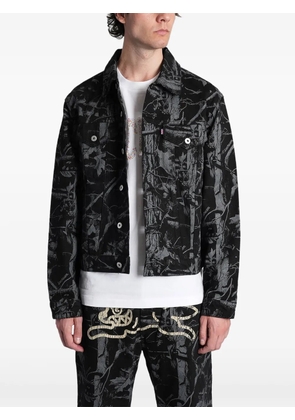 Billionaire Boys Club - Ice Cream Tree Camo graphic-print denim jacket - Black