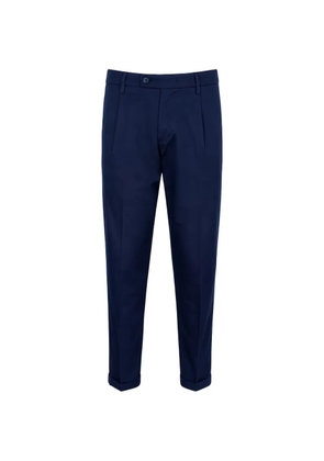 Re-Hash pleated turn-up trousers - Blue