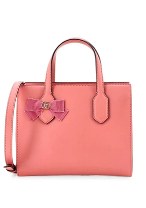 Gucci Pre-Owned GG Ribbon Leather Small tote bag - Pink