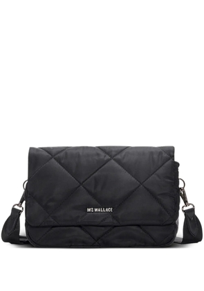Mz Wallace Madison quilted flap crossbody bag - Black