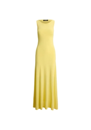 Lauren Ralph Lauren sleeveless boat-neck maxi dress - Yellow