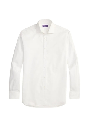 Ralph Lauren Purple Label diamond-textured twil shirt - White