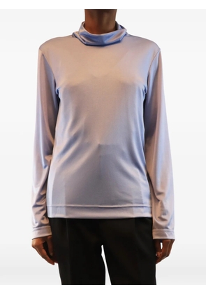 Celine Pre-Owned high-neck long-sleeved T-shirt - Blue