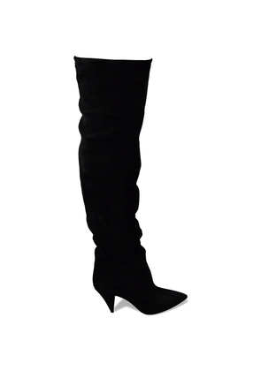Saint Laurent Era 85 cuissard boots - Black