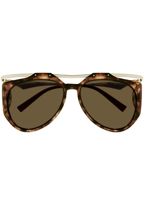 Saint Laurent Eyewear Amelia sunglasses - Brown