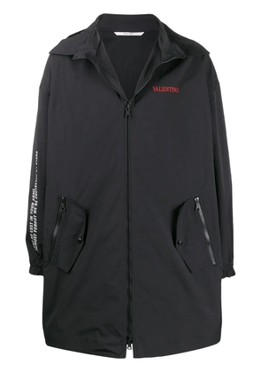 Valentino Garavani moon-print coat - Black