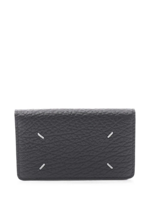 Maison Martin Margiela Pre-Owned 20s leather four-stitch card holder - Black