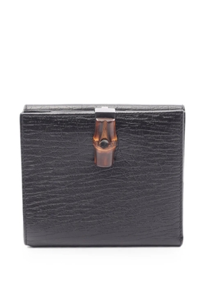 Gucci Pre-Owned Bamboo bi-fold wallet - Black