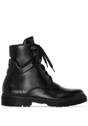 Moncler Patty leather ankle boots - Black