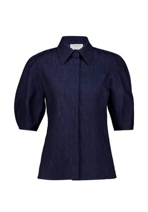 Gabriela Hearst Sansi puffed-sleeve top - Blue