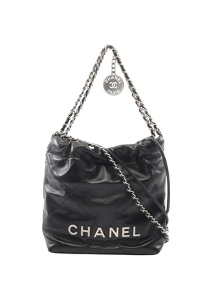 CHANEL Pre-Owned 2021s mini chain bucket bag - Black