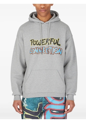 DRx x STEFAN MEIER x LN-CC graphic-print drawstring hoodie - Grey