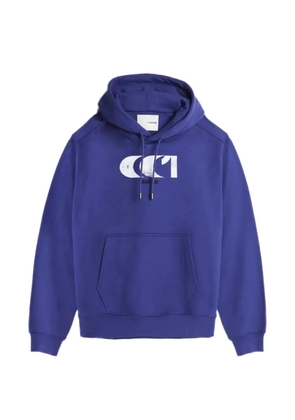 CIARAN CC1 logo-print hoodie - Blue
