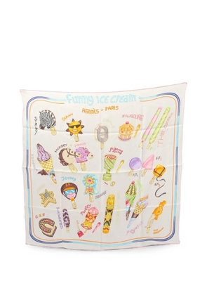 Hermès Pre-Owned 2000s Funny Ice Cream scarf - Grey