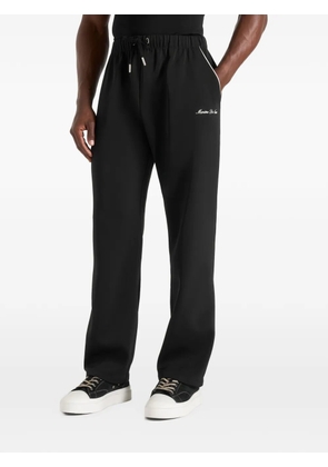 Manière De Voir Signature piped track pants - black
