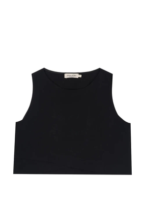 MOUTAKI crossover-hem sleeveless top - Black