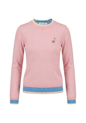 Monse triple-layer cherry-motif sweater - Pink