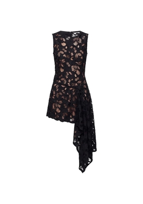 Monse asymmetrical sleeveless mini dress - Black
